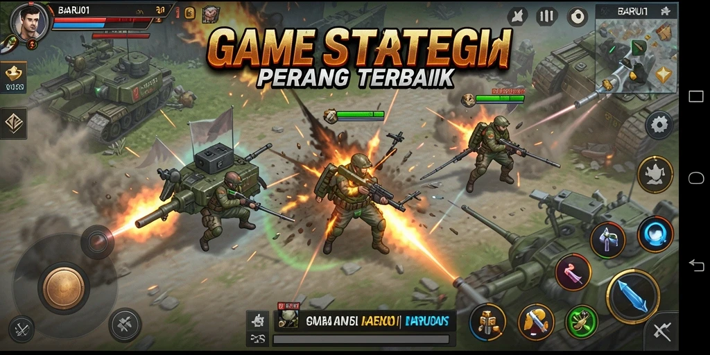 Tampilan gameplay BARU01 yang mendebarkan dan penuh strategi.