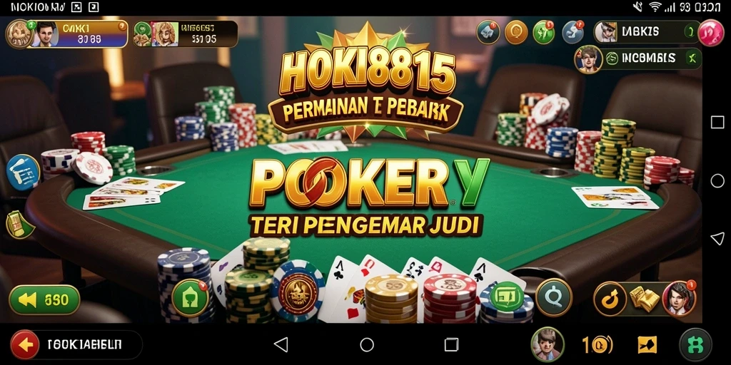 Tampilan gameplay HOKI8815 dengan aksi poker seru dan mendebarkan.