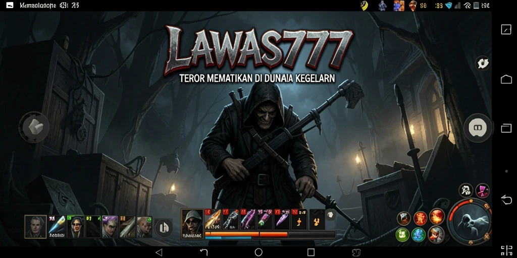 Tangkapan layar dari gameplay LAWAS777 yang penuh ketegangan dan horor.