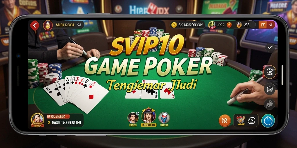 Tampilan gameplay poker yang mendebarkan di SVIP10.