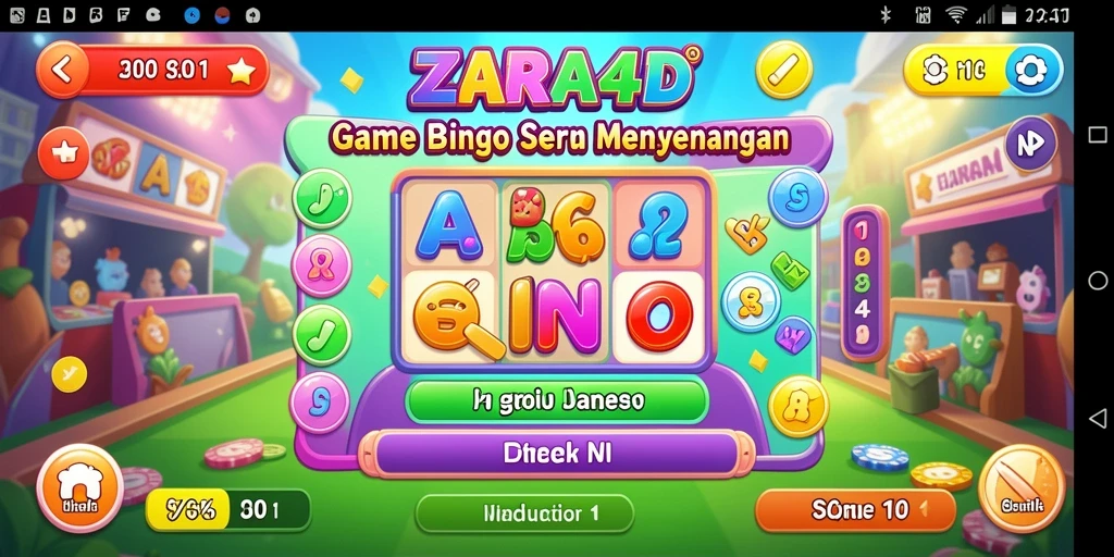 Gameplay seru dalam ZARA4D yang menampilkan tantangan Bingo.